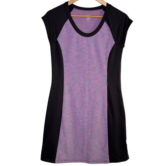 Title Nine Dress Small Purple Black Colorblock Outdoor Activewear Gidget Tennis - Picture 1 of 7